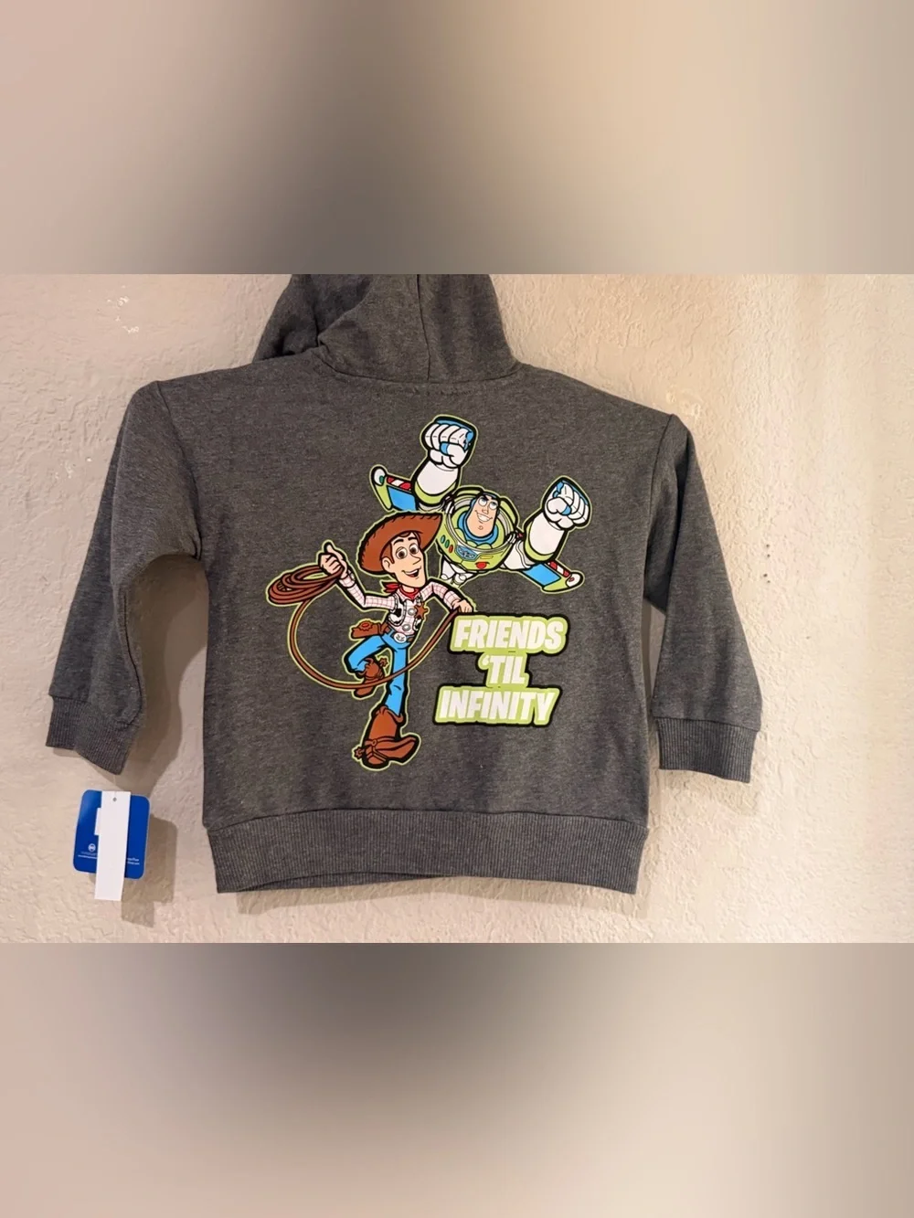 Disney Pixar Toy Story Grey Hoodie & Jogger Set - Buzz & Woody Graphics 4T